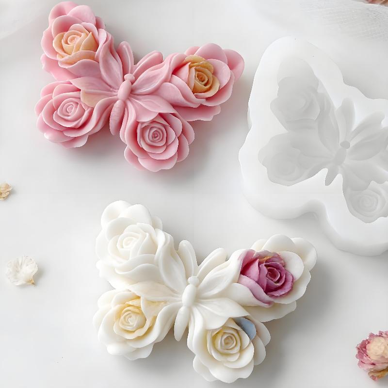 Home Fragrance Rose - Forma silikonowa DIY róża motyl do
