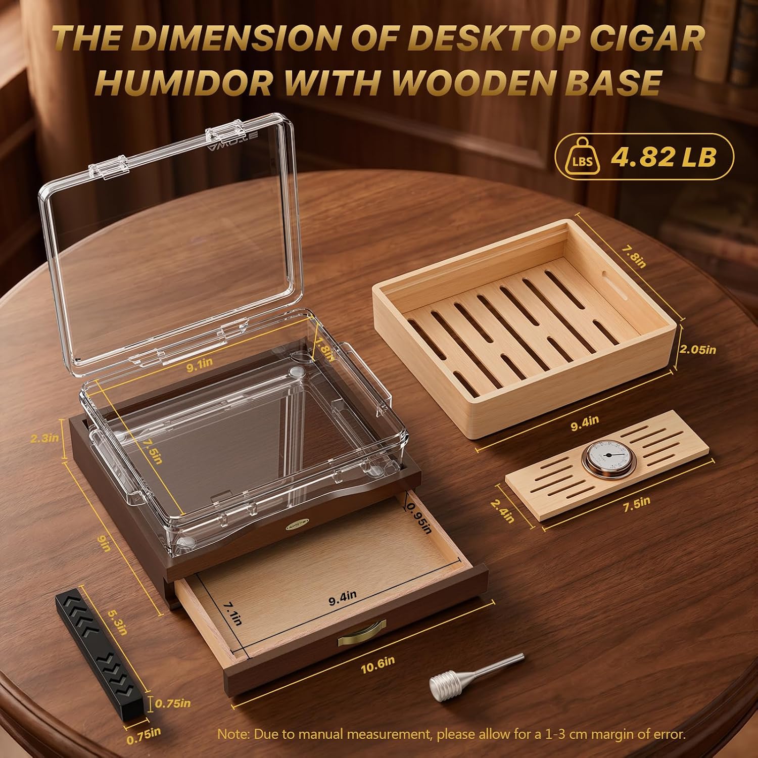 Akrylowy humidor na cygara, bi – Home Fragrance Maple Walnut recenzja i cena