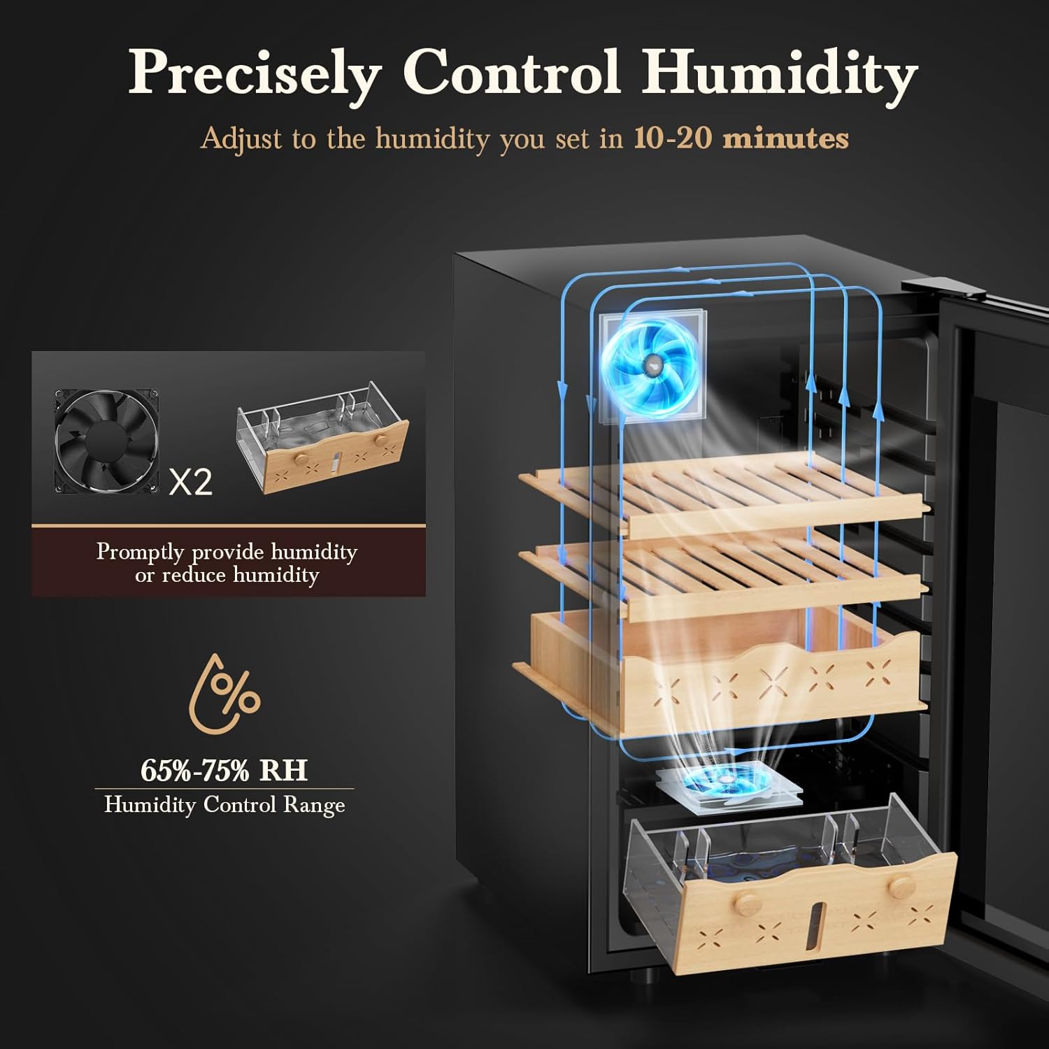 Elektryczny humidor na cygara  – Home Fragrance Maple Walnut recenzja i cena