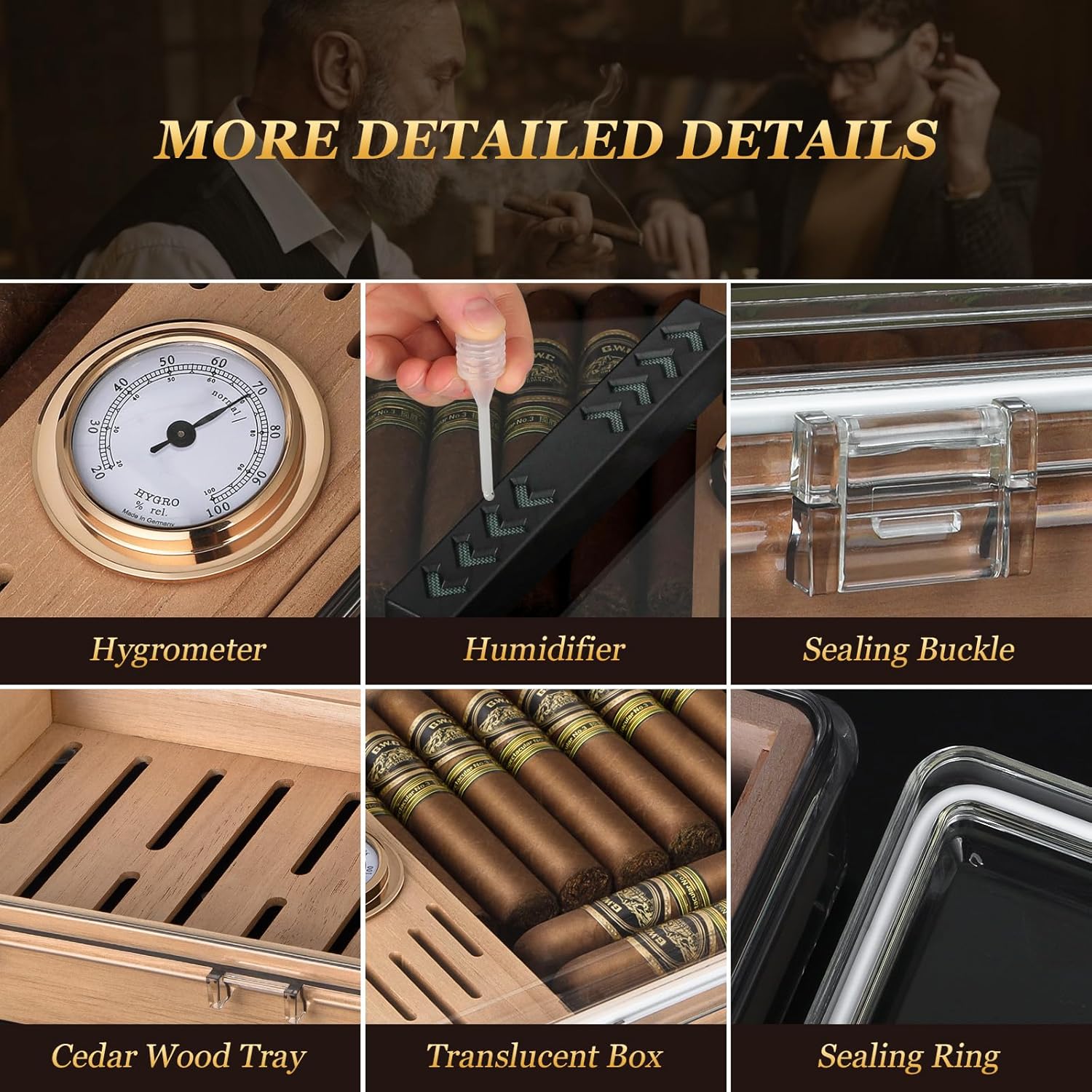 Akrylowy humidor na cygara, pu – Home Fragrance Maple Walnut recenzja i cena